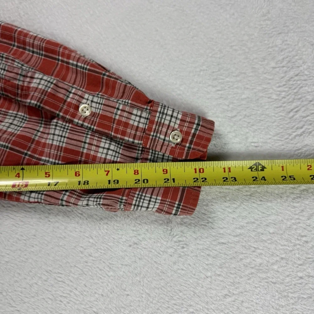 Ralph Lauren Button Down Blake Shirt Mens XL Red Plaid‎ Cotton Pony